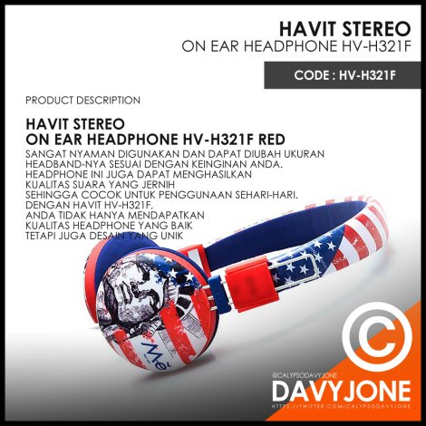 Havit Stereo On Ear Headphone HV-H321F